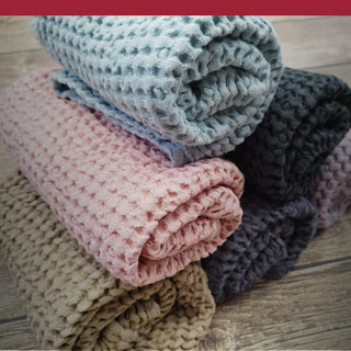 Vafeļauduma dvieļi