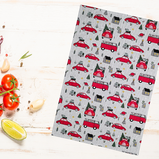 Lina dvielis | Sarkanie auto