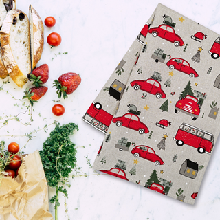 Lina dvielis | Sarkanie auto