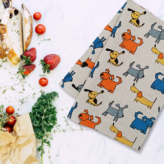 Lina dvielis | Raibi spilgtie suņi