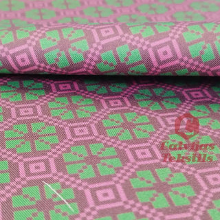 Kokvilnas Audums (260 G/M2) Ar Apdruku | Kolekcija «Etnogrāfiskie Raksti» Sauka