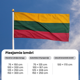 Lietuvas karogs fasādei
