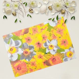 Lina dvielis - galda dekors | Pavasara dobe