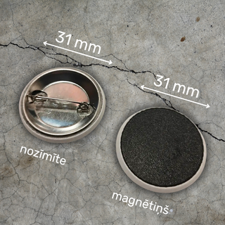 Nozīmīte vai magnēts | 31 mm | Baltica 2025